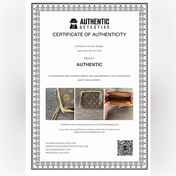 LV Marais Kisslock Wristlet Pouch โจ - Picture 5 of 5